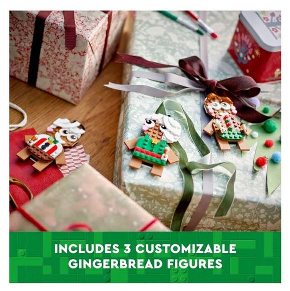LEGO GINGERBREAD MAN CUSTOMIZE ORNAMENT NIB - Picture 6 of 6
